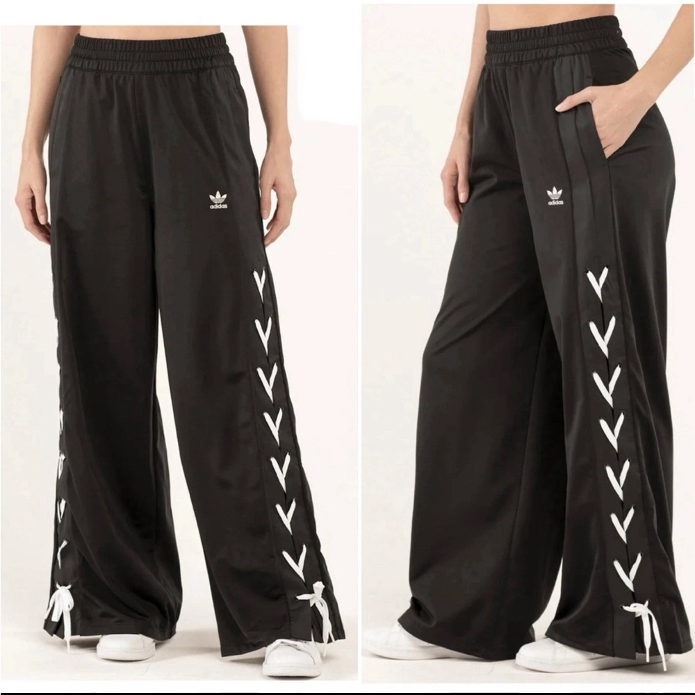 Womens Plus Size Adidas Wide Leg Pants